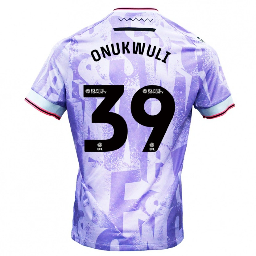 Danxen Herren Favour Onukwuli #39 Lila Weiß Auswärtstrikot Trikot 2025/26 T-Shirt Schweiz