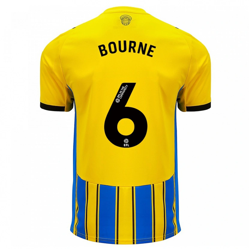 Danxen Herren Tara Bourne #6 Blau Gelb Auswärtstrikot Trikot 2025/26 T-Shirt Schweiz
