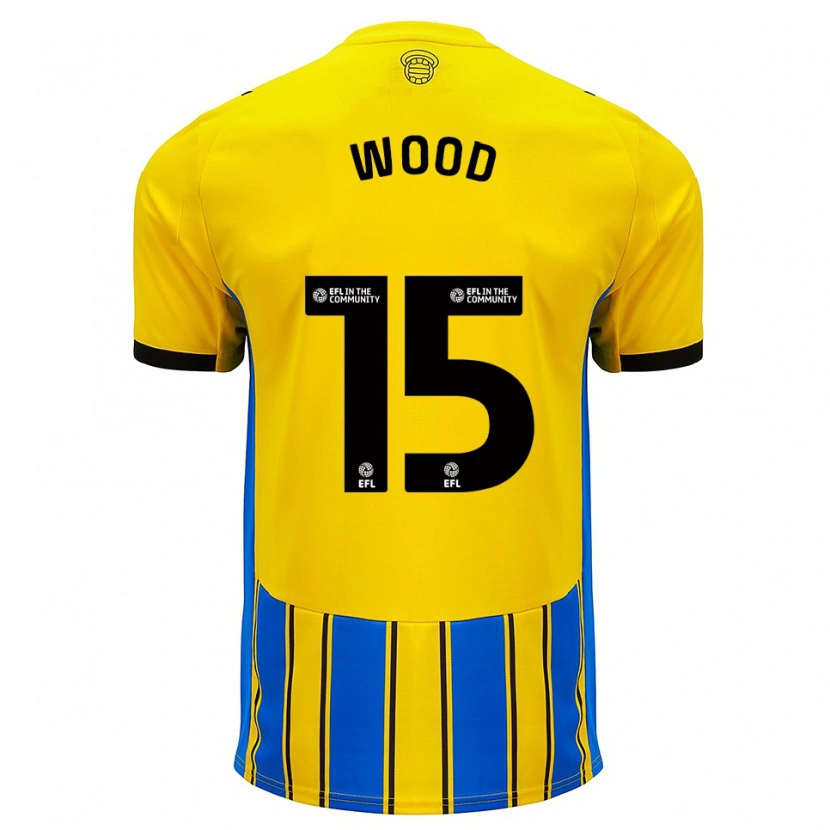 Danxen Herren Nathan Wood #15 Blau Gelb Auswärtstrikot Trikot 2025/26 T-Shirt Schweiz
