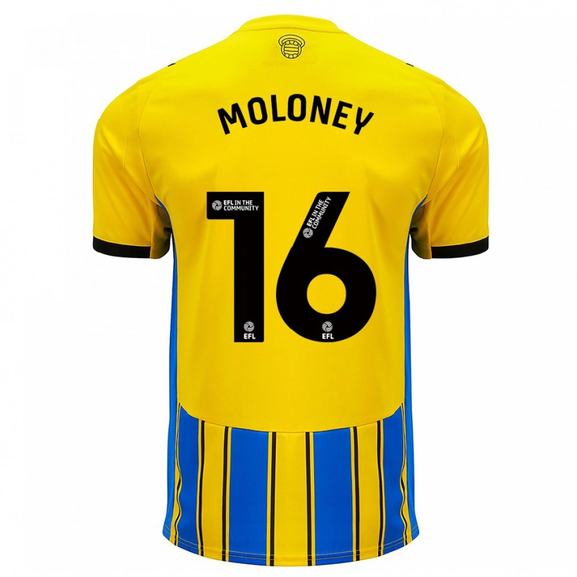 Danxen Herren George Moloney #16 Blau Gelb Auswärtstrikot Trikot 2025/26 T-Shirt Schweiz
