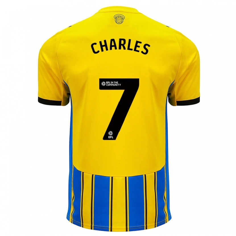 Danxen Herren Brandon Charles #7 Blau Gelb Auswärtstrikot Trikot 2025/26 T-Shirt Schweiz