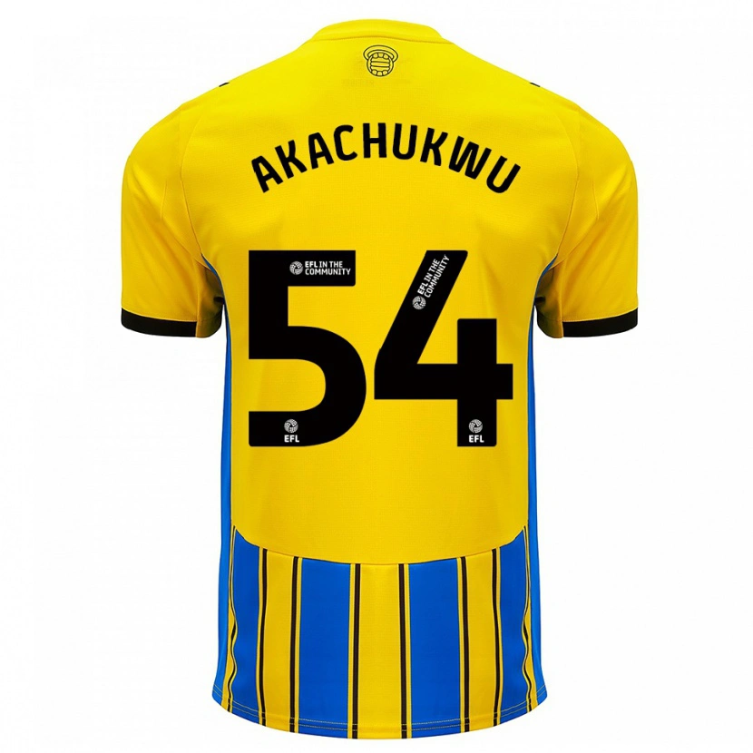 Danxen Herren Romeo Akachukwu #54 Blau Gelb Auswärtstrikot Trikot 2025/26 T-Shirt Schweiz