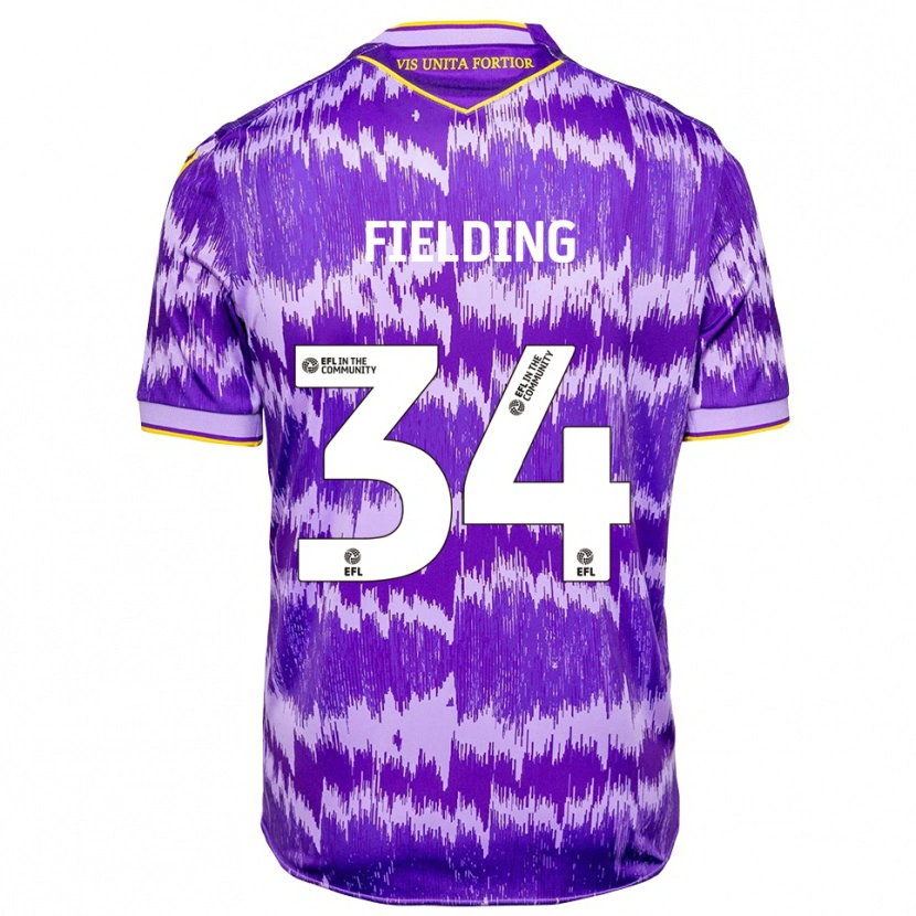 Danxen Herren Frank Fielding #34 Lila Gelb Auswärtstrikot Trikot 2025/26 T-Shirt Schweiz