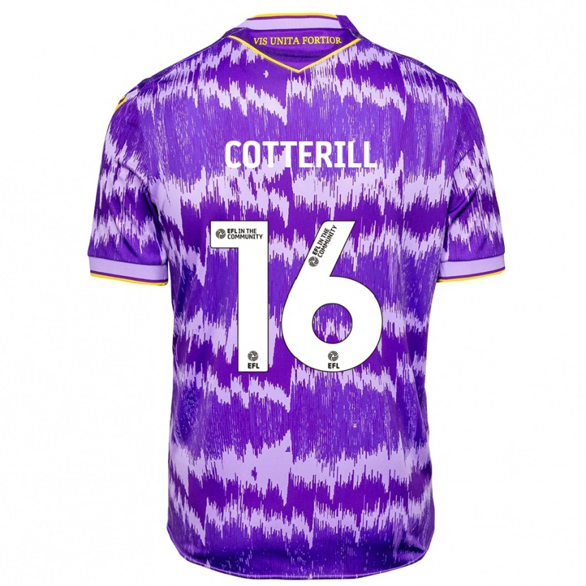 Danxen Herren Alex Cotterill #16 Lila Gelb Auswärtstrikot Trikot 2025/26 T-Shirt Schweiz
