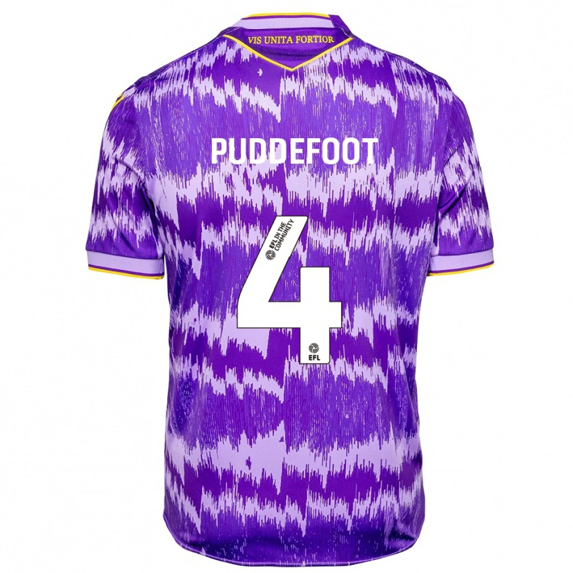 Danxen Herren Danielle Puddefoot #4 Lila Gelb Auswärtstrikot Trikot 2025/26 T-Shirt Schweiz