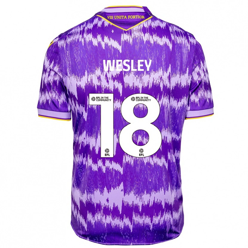 Danxen Herren Wesley Moraes #18 Lila Gelb Auswärtstrikot Trikot 2025/26 T-Shirt Schweiz