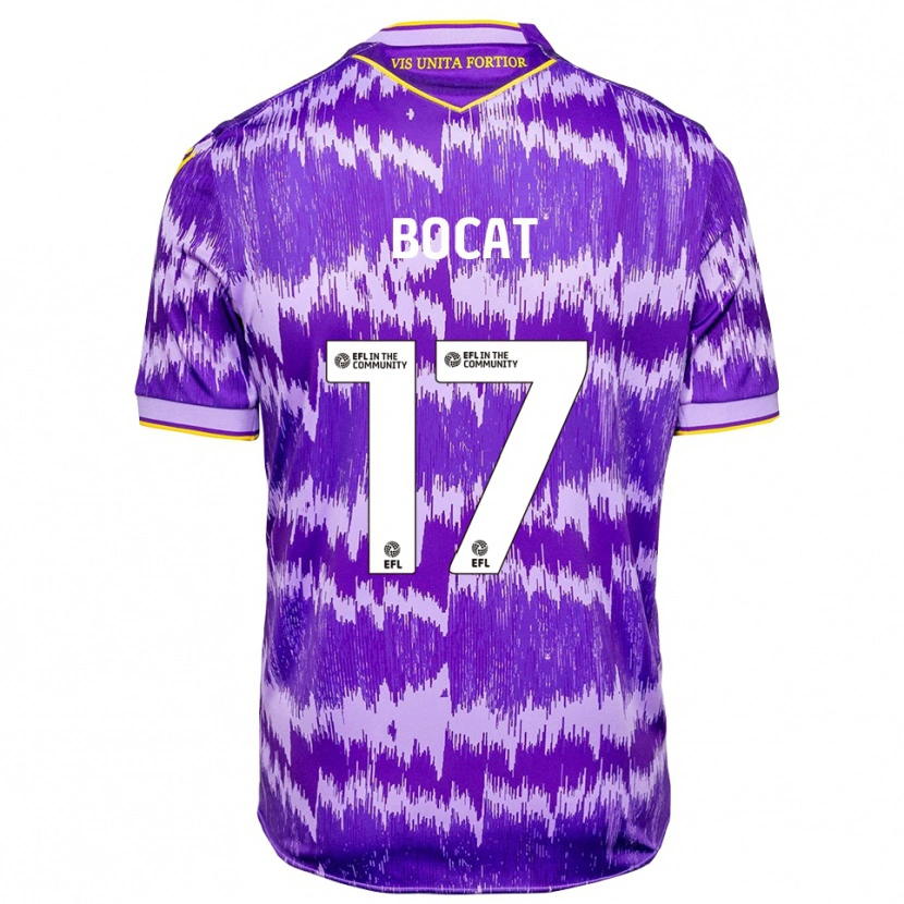 Danxen Herren Eric-Junior Bocat #17 Lila Gelb Auswärtstrikot Trikot 2025/26 T-Shirt Schweiz