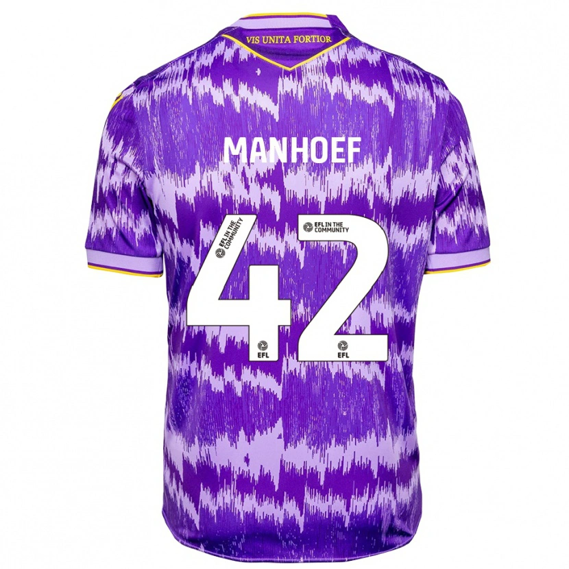 Danxen Herren Million Manhoef #42 Lila Gelb Auswärtstrikot Trikot 2025/26 T-Shirt Schweiz