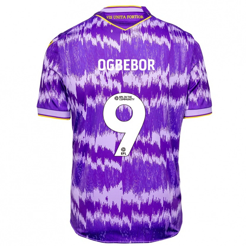 Danxen Herren Jaden Ogbebor #9 Lila Gelb Auswärtstrikot Trikot 2025/26 T-Shirt Schweiz
