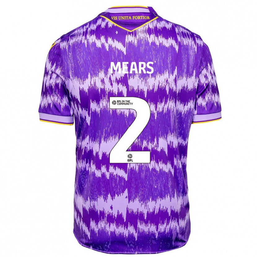 Danxen Herren Jaden Mears #2 Lila Gelb Auswärtstrikot Trikot 2025/26 T-Shirt Schweiz