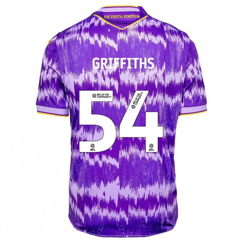 Danxen Herren Jack Griffiths #54 Lila Gelb Auswärtstrikot Trikot 2025/26 T-Shirt Schweiz