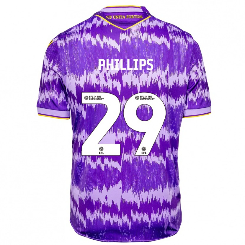 Danxen Herren D'margio Wright-Phillips #29 Lila Gelb Auswärtstrikot Trikot 2025/26 T-Shirt Schweiz