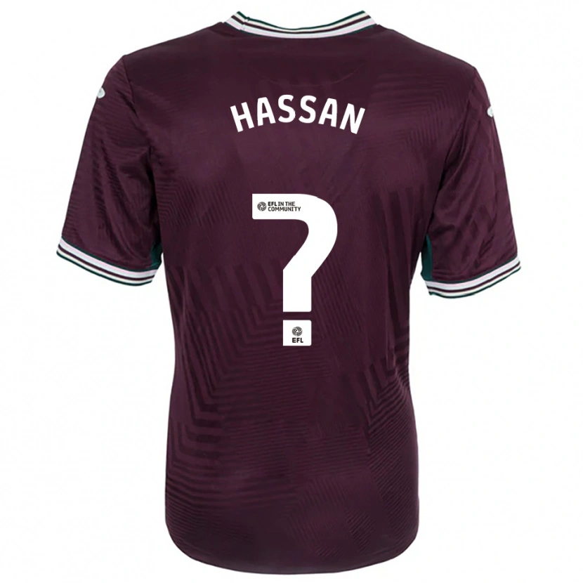 Danxen Herren Rio Hassan #0 Rostrot Weiß Auswärtstrikot Trikot 2025/26 T-Shirt Schweiz
