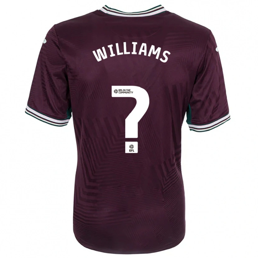 Danxen Herren Osian Williams #0 Rostrot Weiß Auswärtstrikot Trikot 2025/26 T-Shirt Schweiz