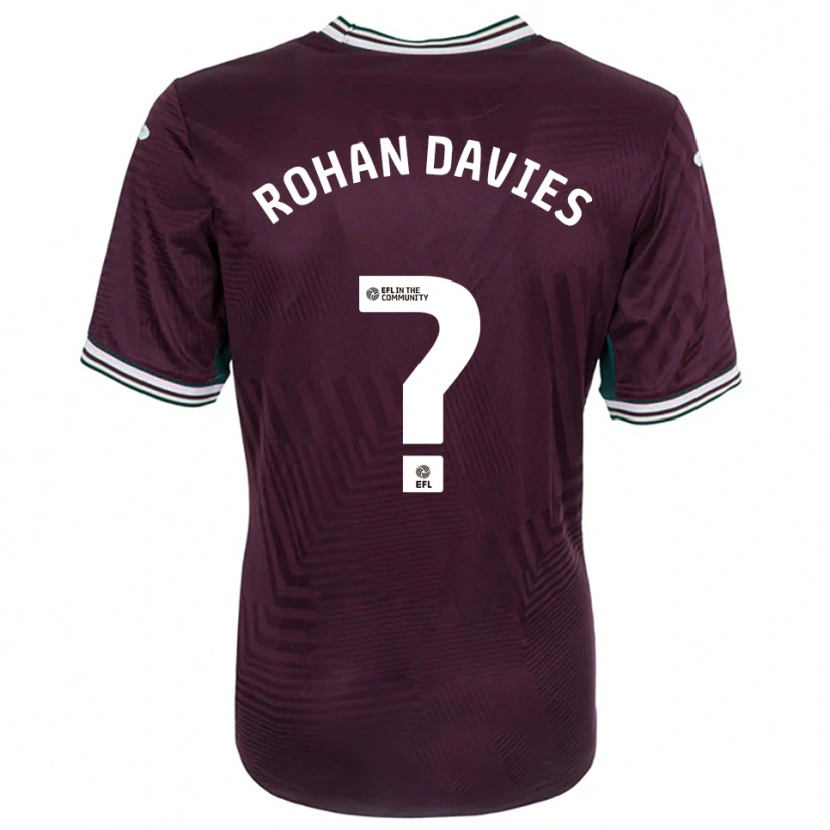 Danxen Herren Rohan Davies #0 Rostrot Weiß Auswärtstrikot Trikot 2025/26 T-Shirt Schweiz