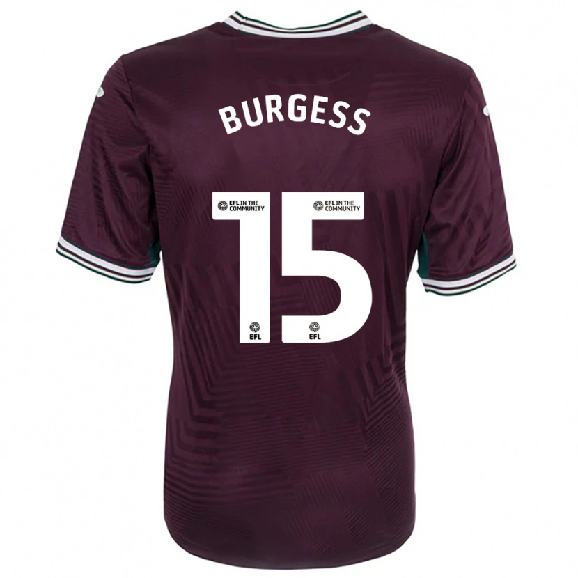 Danxen Herren Cameron Burgess #15 Rostrot Weiß Auswärtstrikot Trikot 2025/26 T-Shirt Schweiz