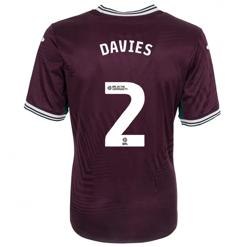 Danxen Herren Lauren Davies #2 Rostrot Weiß Auswärtstrikot Trikot 2025/26 T-Shirt Schweiz