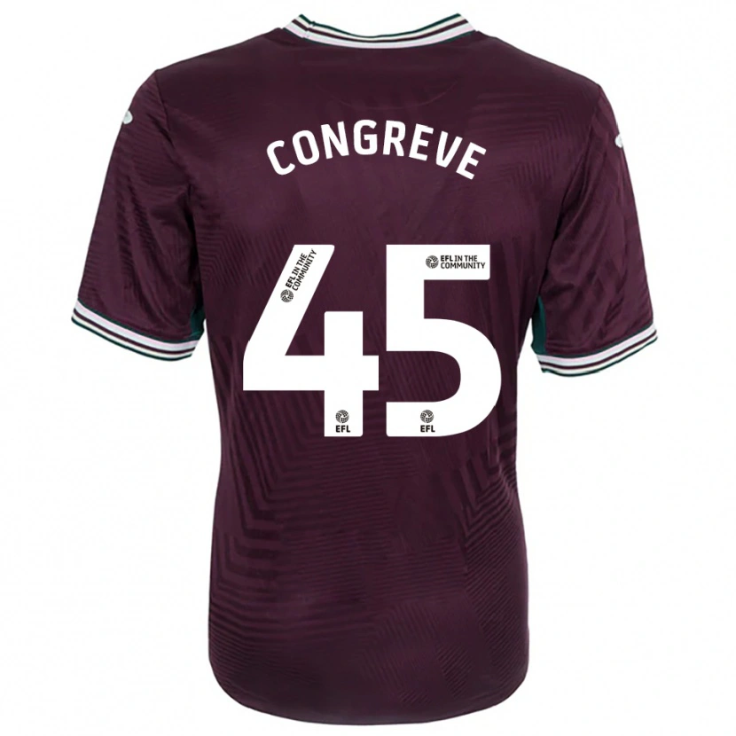 Danxen Herren Cameron Congreve #45 Rostrot Weiß Auswärtstrikot Trikot 2025/26 T-Shirt Schweiz