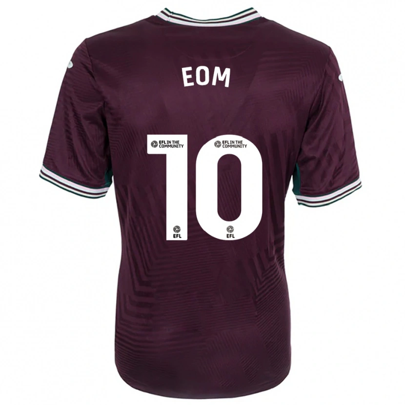 Danxen Herren Ji-Sung Eom #10 Rostrot Weiß Auswärtstrikot Trikot 2025/26 T-Shirt Schweiz