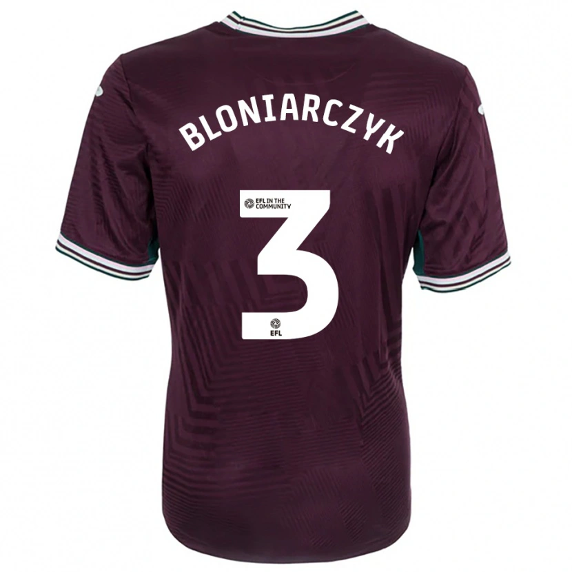 Danxen Herren Kaven Bloniarczyk #3 Rostrot Weiß Auswärtstrikot Trikot 2025/26 T-Shirt Schweiz