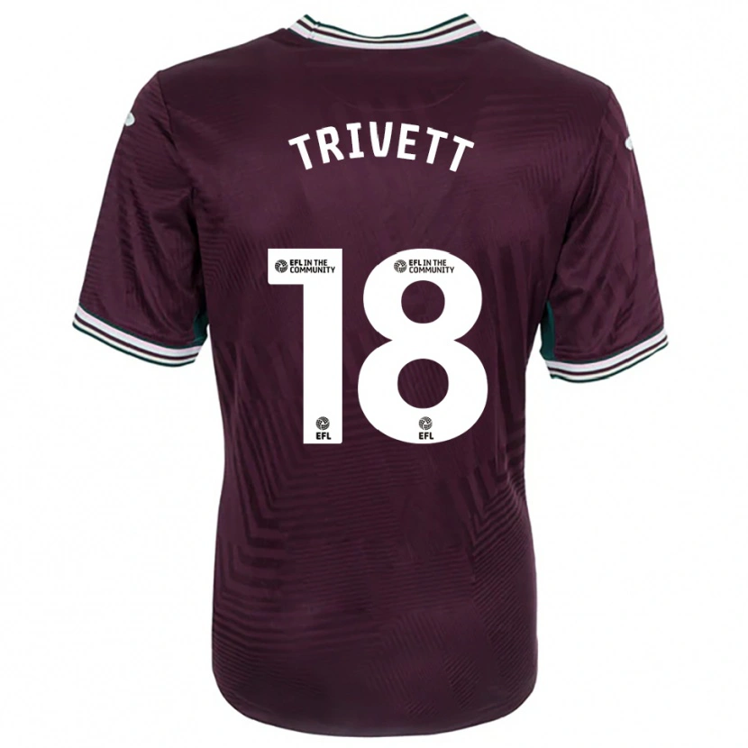 Danxen Herren Taite Trivett #18 Rostrot Weiß Auswärtstrikot Trikot 2025/26 T-Shirt Schweiz