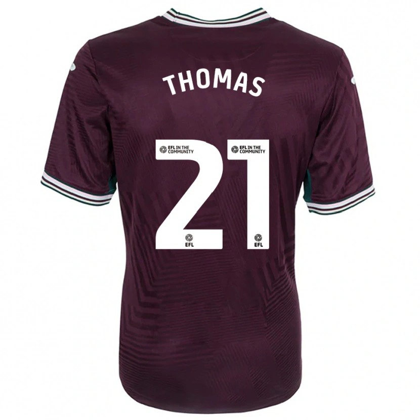 Danxen Herren Emily Thomas #21 Rostrot Weiß Auswärtstrikot Trikot 2025/26 T-Shirt Schweiz