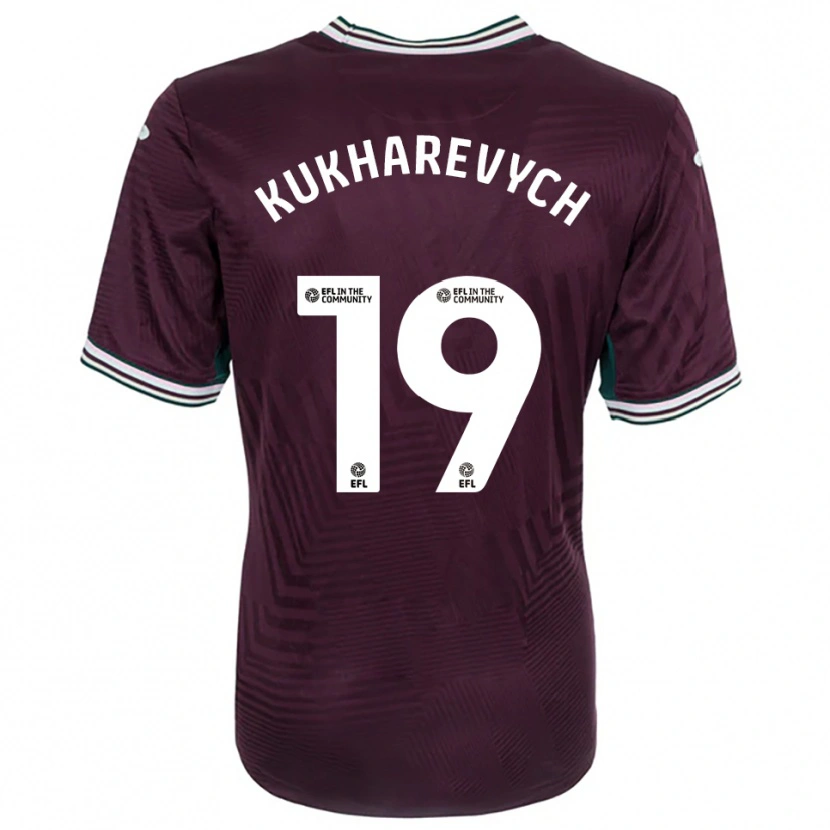Danxen Herren Mykola Kukharevych #19 Rostrot Weiß Auswärtstrikot Trikot 2025/26 T-Shirt Schweiz