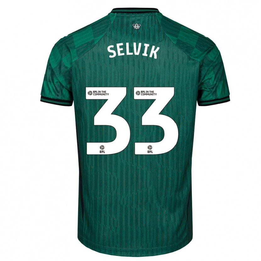 Danxen Herren Egil Selvik #33 Grün Schwarz Auswärtstrikot Trikot 2025/26 T-Shirt Schweiz