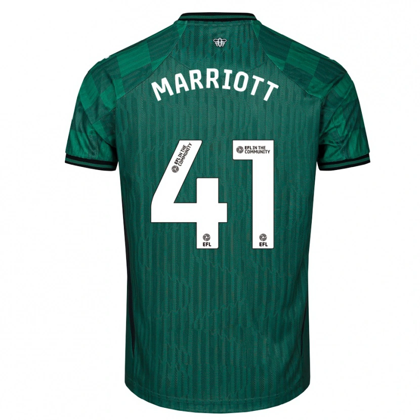 Danxen Herren Alfie Marriott #41 Grün Schwarz Auswärtstrikot Trikot 2025/26 T-Shirt Schweiz
