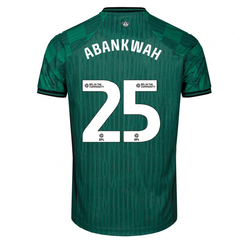Danxen Herren James Abankwah #25 Grün Schwarz Auswärtstrikot Trikot 2025/26 T-Shirt Schweiz