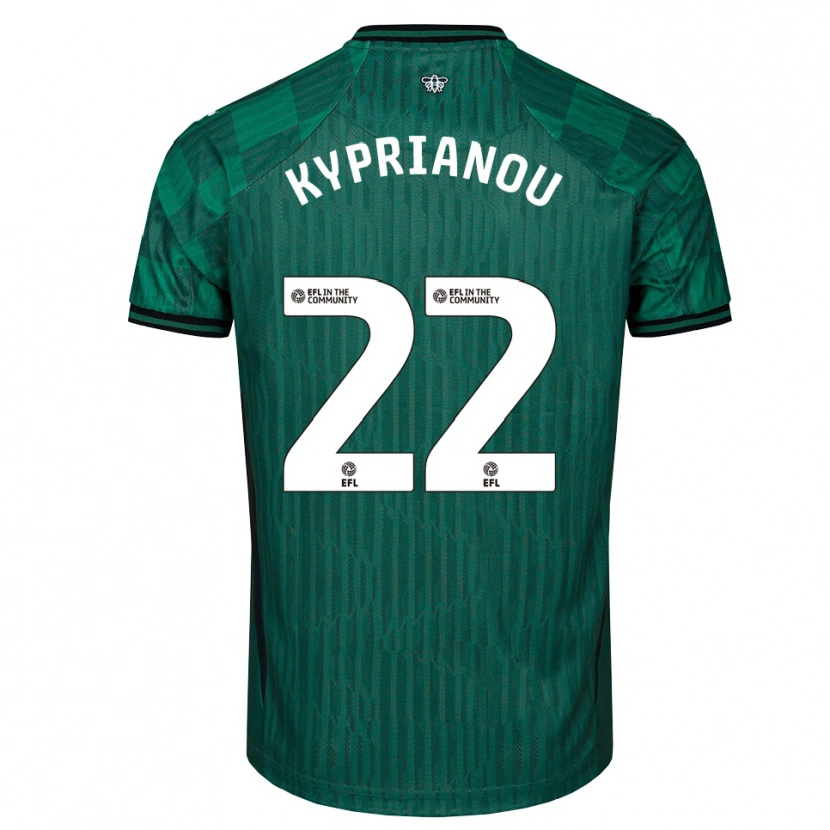 Danxen Herren Hector Kyprianou #22 Grün Schwarz Auswärtstrikot Trikot 2025/26 T-Shirt Schweiz