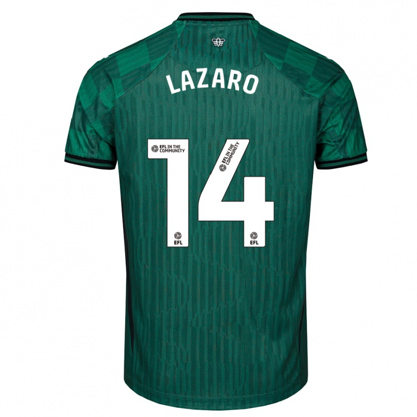 Danxen Herren Maia Lazaro #14 Grün Schwarz Auswärtstrikot Trikot 2025/26 T-Shirt Schweiz