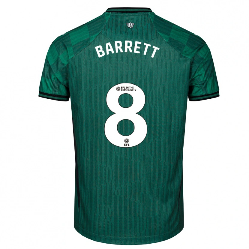 Danxen Herren Hayden Barrett #8 Grün Schwarz Auswärtstrikot Trikot 2025/26 T-Shirt Schweiz