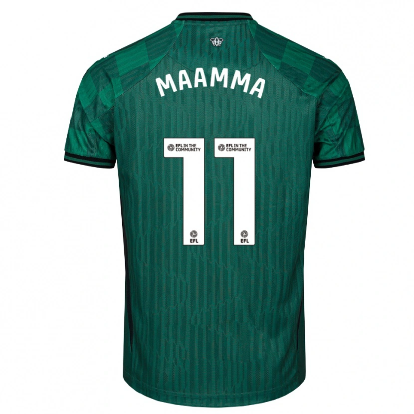 Danxen Herren Othmane Maamma #11 Grün Schwarz Auswärtstrikot Trikot 2025/26 T-Shirt Schweiz
