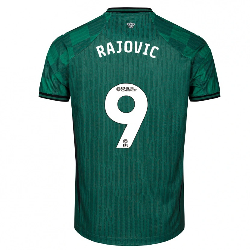 Danxen Herren Mileta Rajovic #9 Grün Schwarz Auswärtstrikot Trikot 2025/26 T-Shirt Schweiz