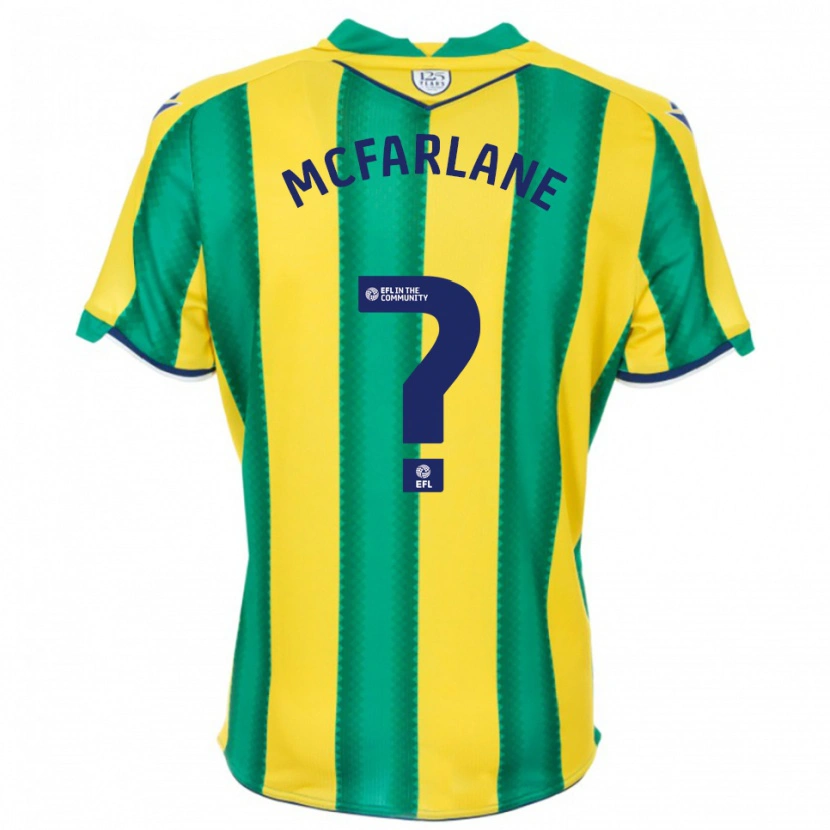 Danxen Herren Ellie Mcfarlane #0 Gelb Grün Auswärtstrikot Trikot 2025/26 T-Shirt Schweiz
