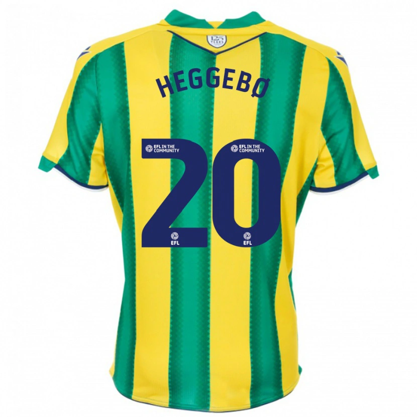 Danxen Herren Aune Heggebø #20 Gelb Grün Auswärtstrikot Trikot 2025/26 T-Shirt Schweiz