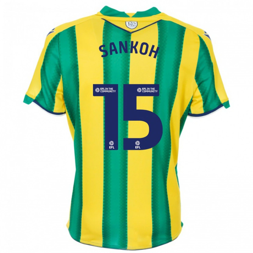 Danxen Herren Umar Sankoh #15 Gelb Grün Auswärtstrikot Trikot 2025/26 T-Shirt Schweiz