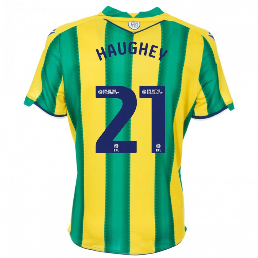 Danxen Herren Ella Haughey #21 Gelb Grün Auswärtstrikot Trikot 2025/26 T-Shirt Schweiz