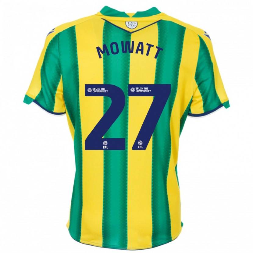 Danxen Herren Alex Mowatt #27 Gelb Grün Auswärtstrikot Trikot 2025/26 T-Shirt Schweiz