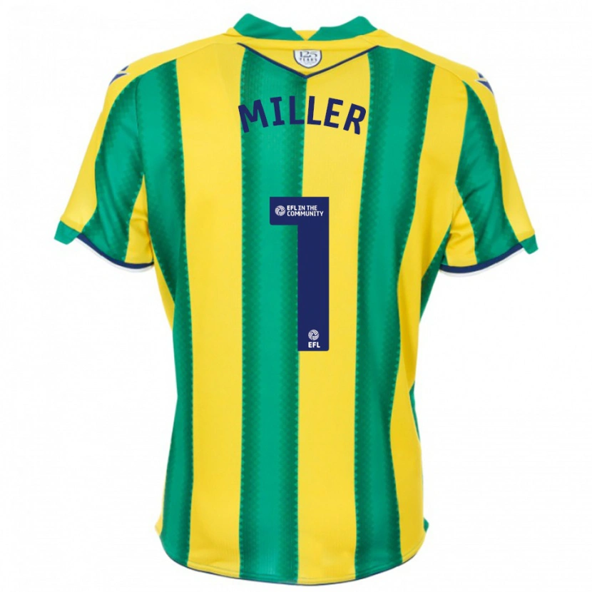 Danxen Herren Anna Miller #1 Gelb Grün Auswärtstrikot Trikot 2025/26 T-Shirt Schweiz