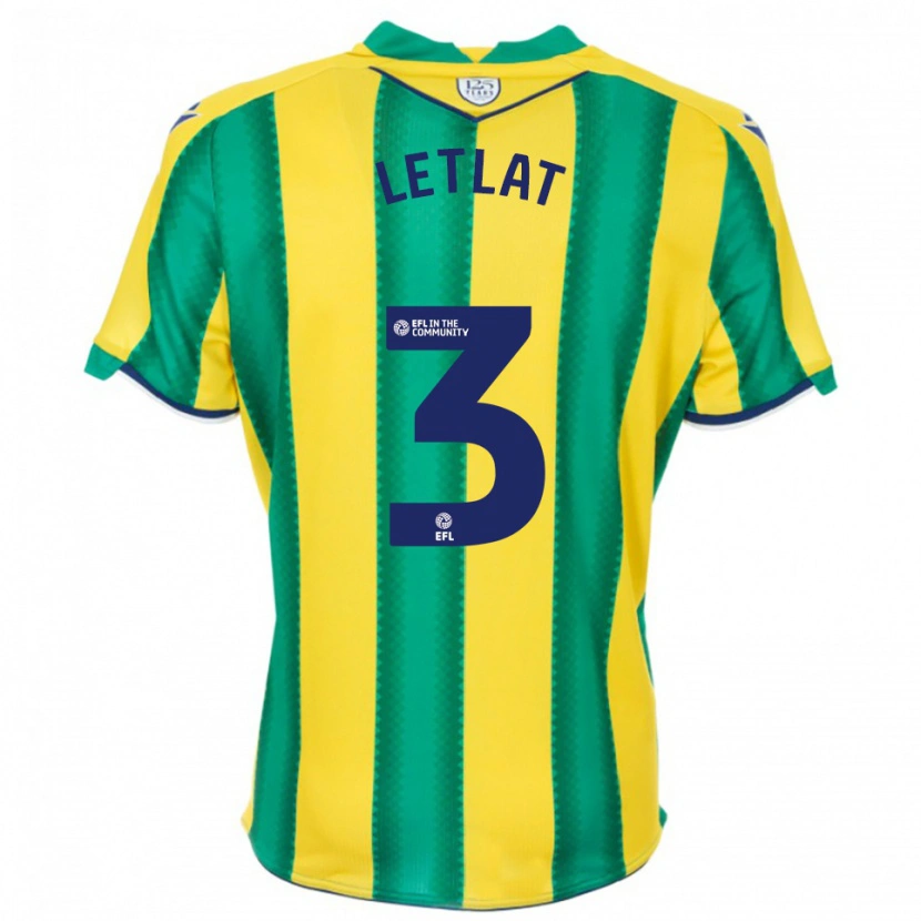 Danxen Herren Adam Letlat #3 Gelb Grün Auswärtstrikot Trikot 2025/26 T-Shirt Schweiz