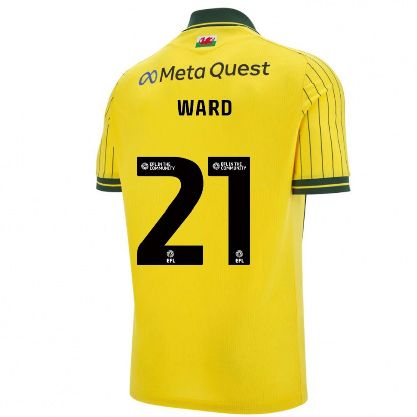 Danxen Herren Danny Ward #21 Gelb Grün Auswärtstrikot Trikot 2025/26 T-Shirt Schweiz