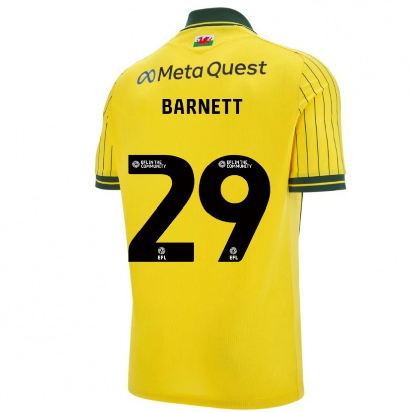 Danxen Herren Ryan Barnett #29 Gelb Grün Auswärtstrikot Trikot 2025/26 T-Shirt Schweiz