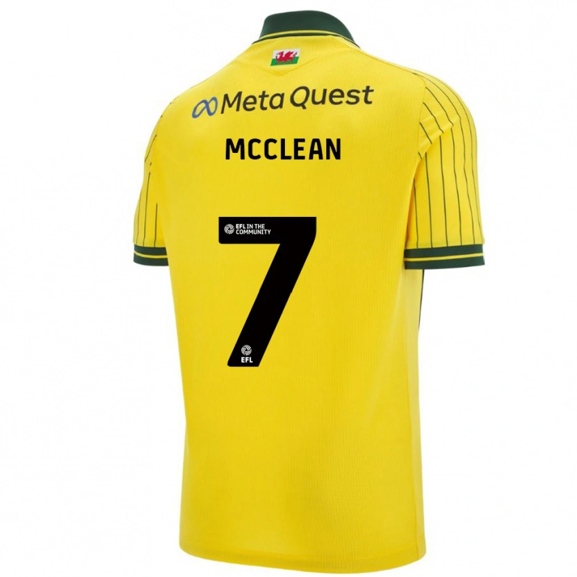 Danxen Herren James Mcclean #7 Gelb Grün Auswärtstrikot Trikot 2025/26 T-Shirt Schweiz