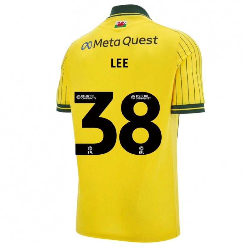 Danxen Herren Elliot Lee #38 Gelb Grün Auswärtstrikot Trikot 2025/26 T-Shirt Schweiz
