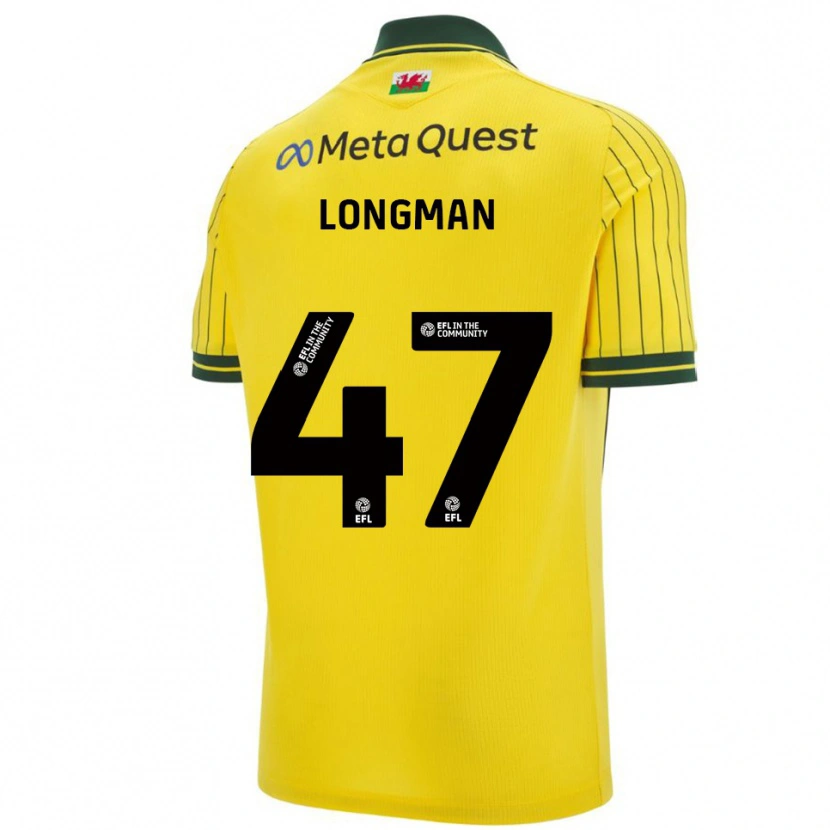 Danxen Herren Ryan Longman #47 Gelb Grün Auswärtstrikot Trikot 2025/26 T-Shirt Schweiz