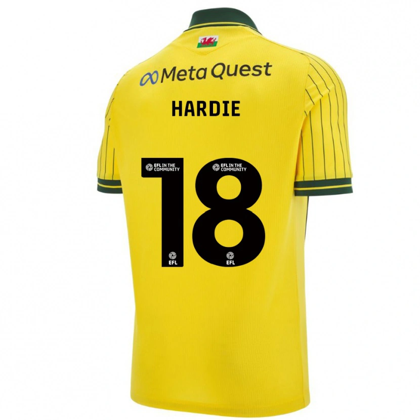 Danxen Herren Ryan Hardie #18 Gelb Grün Auswärtstrikot Trikot 2025/26 T-Shirt Schweiz