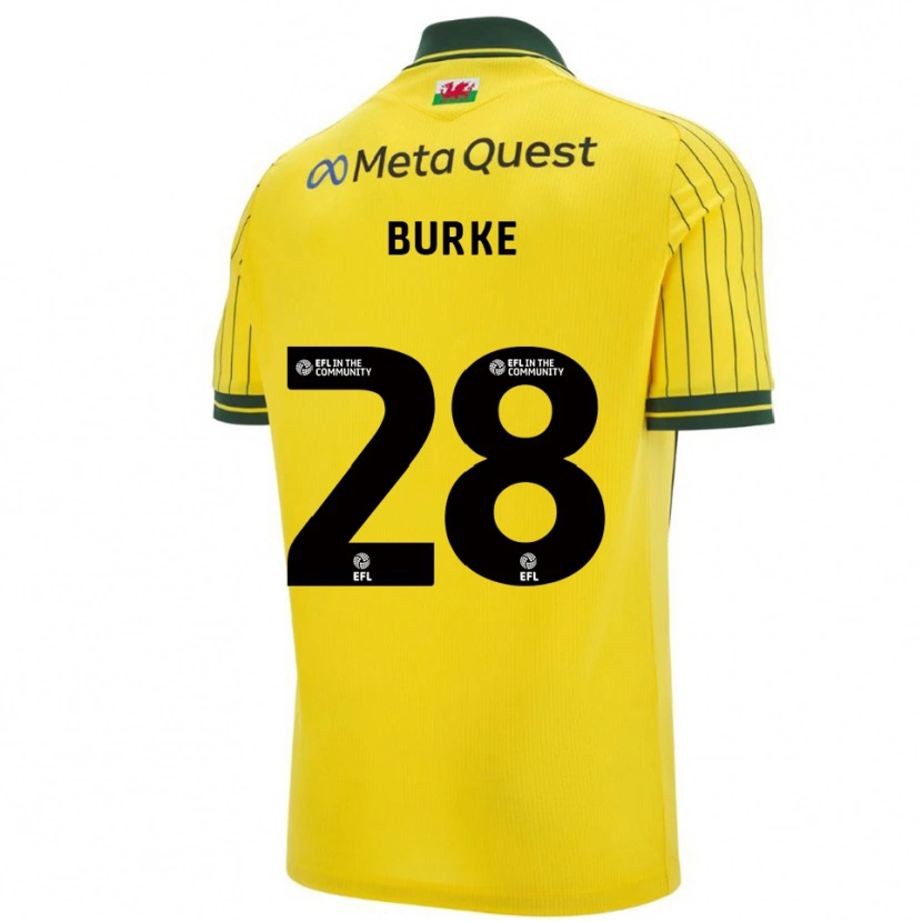 Danxen Herren Leah Burke #28 Gelb Grün Auswärtstrikot Trikot 2025/26 T-Shirt Schweiz