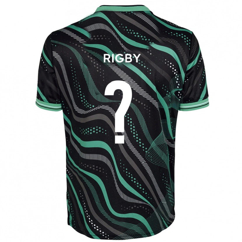 Danxen Herren Simon Rigby #0 Schwarz Grün Auswärtstrikot Trikot 2025/26 T-Shirt Schweiz